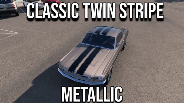 1967 Ford Mustang – Classic Twin Stripe | Metallic + Mask