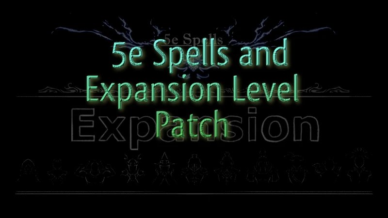 5eSpells and Expansion Patch screenshot