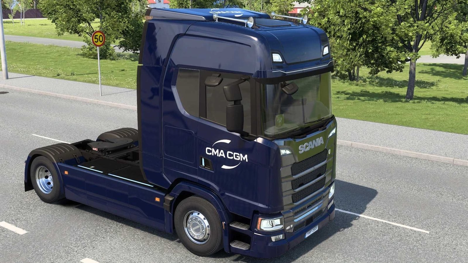8K CMA CGM Scania S‑BEV Skin screenshot