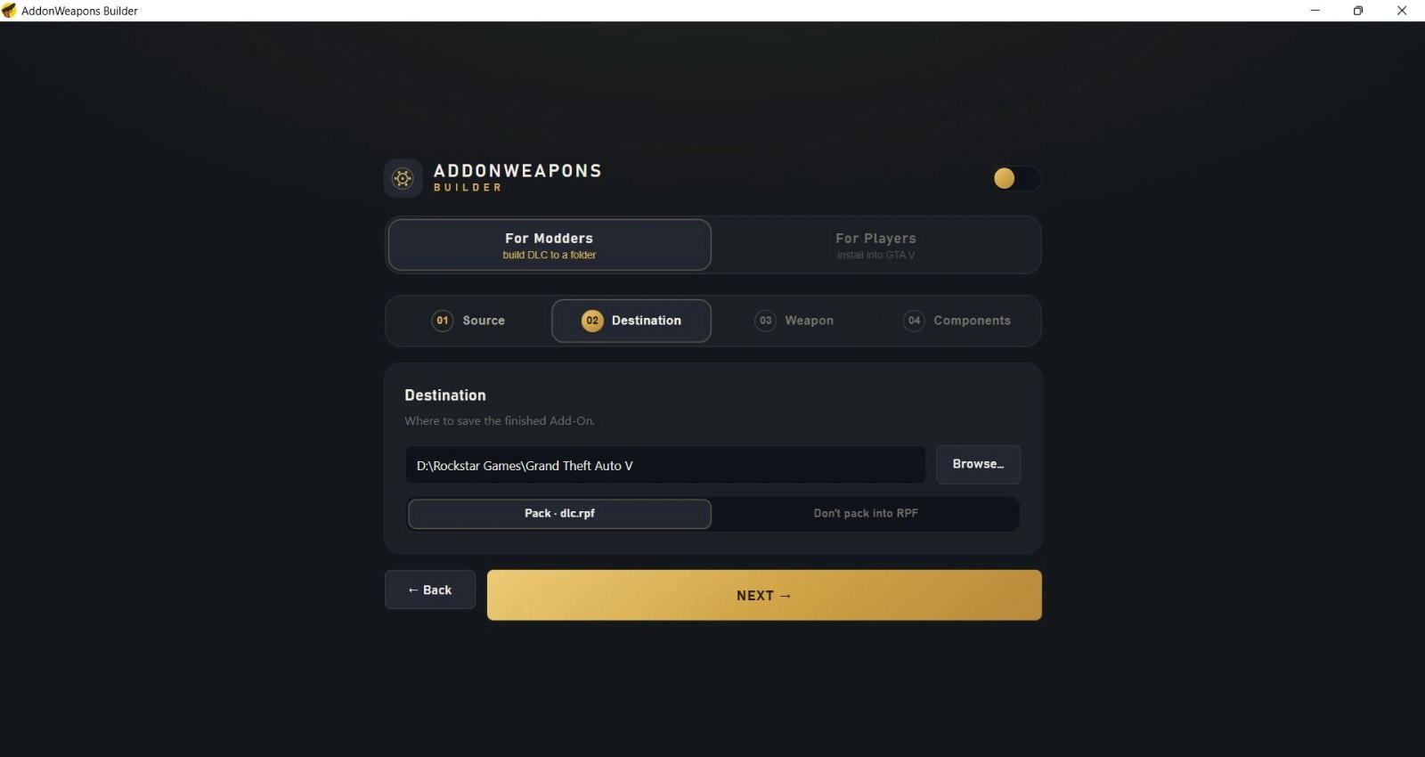 AddonWeapons Builder