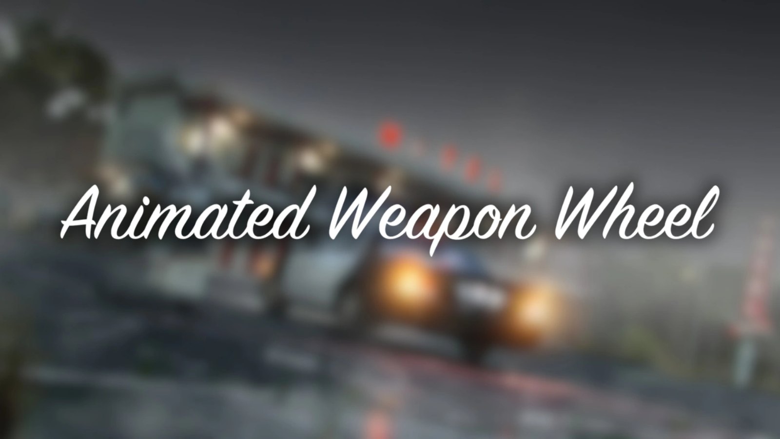 Animated Vanilla V Weapon Wheel screenshot