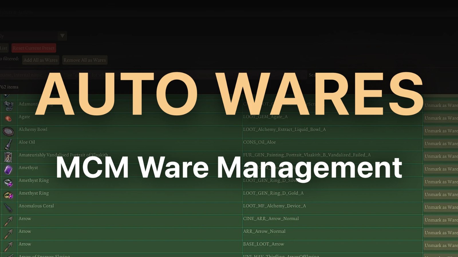 Auto Wares - MCM