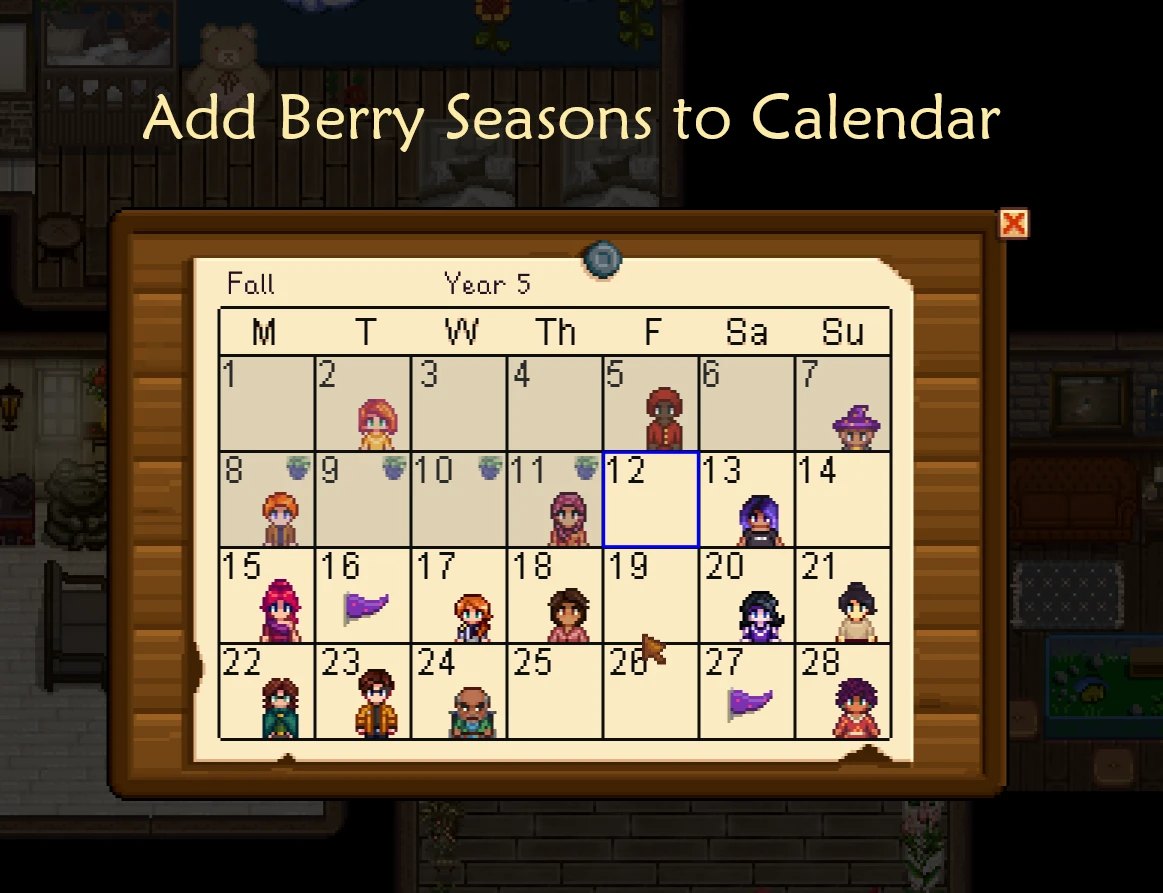 Berry Seasons on Calendar