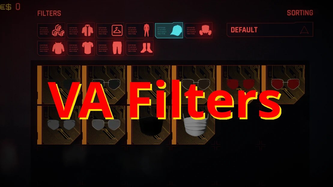 Clothing Filters for Virtual Atelier