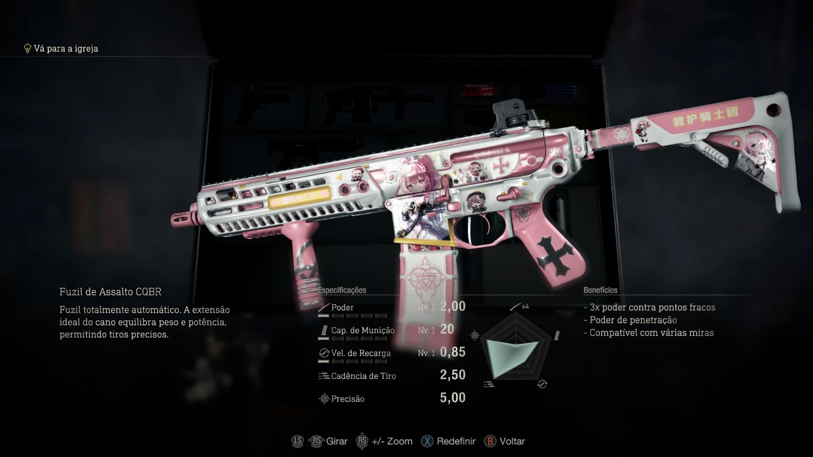 CQBR Assault Rifle Anime Girl Skin