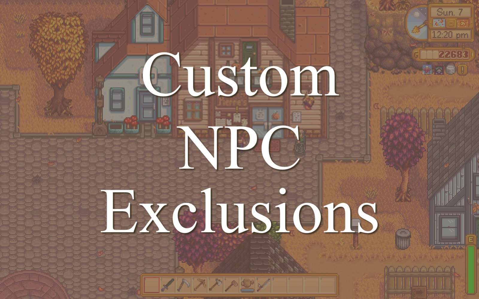 Custom NPC Exclusions screenshot