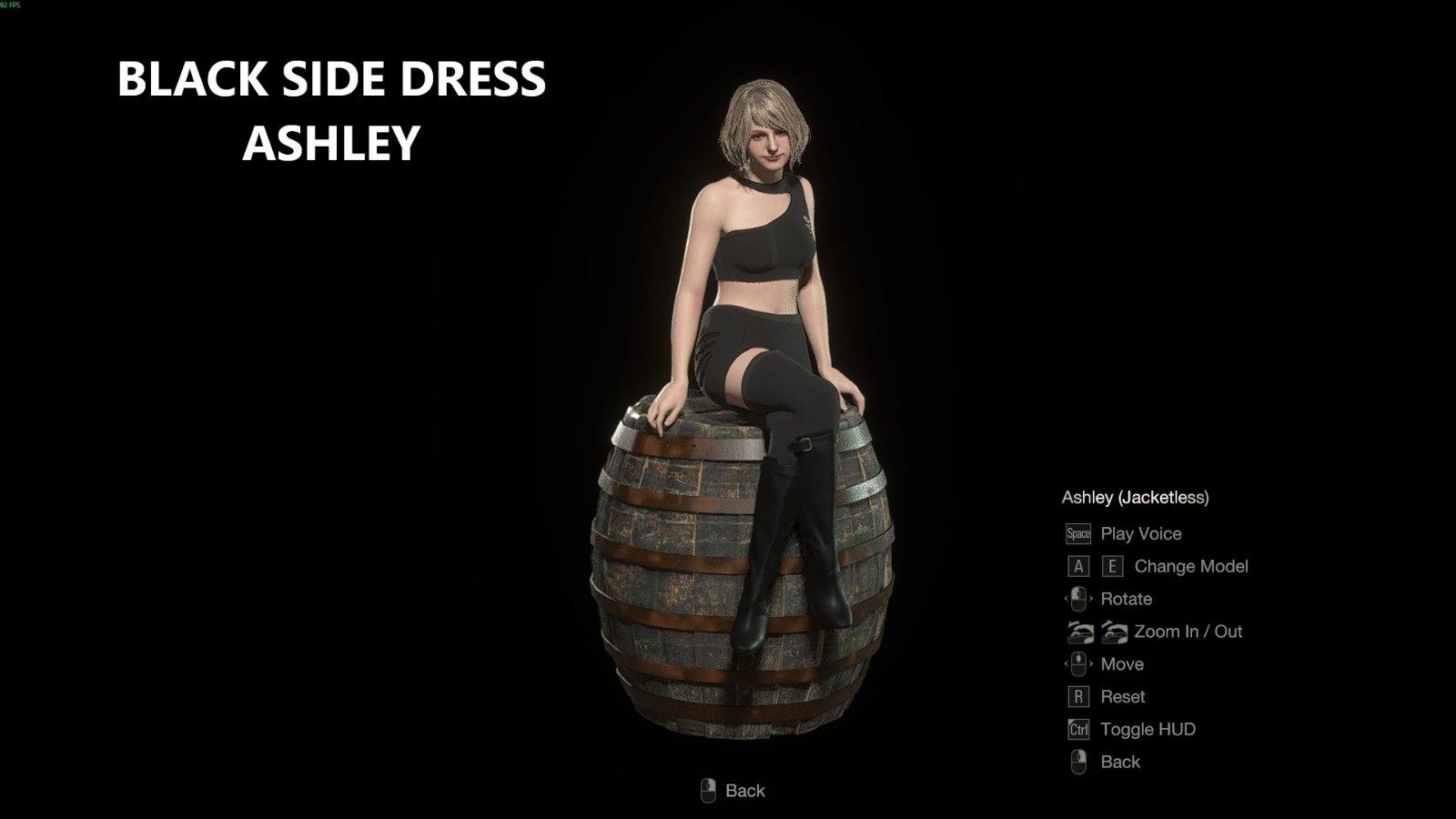 Cute Black Side Dress for Ashley