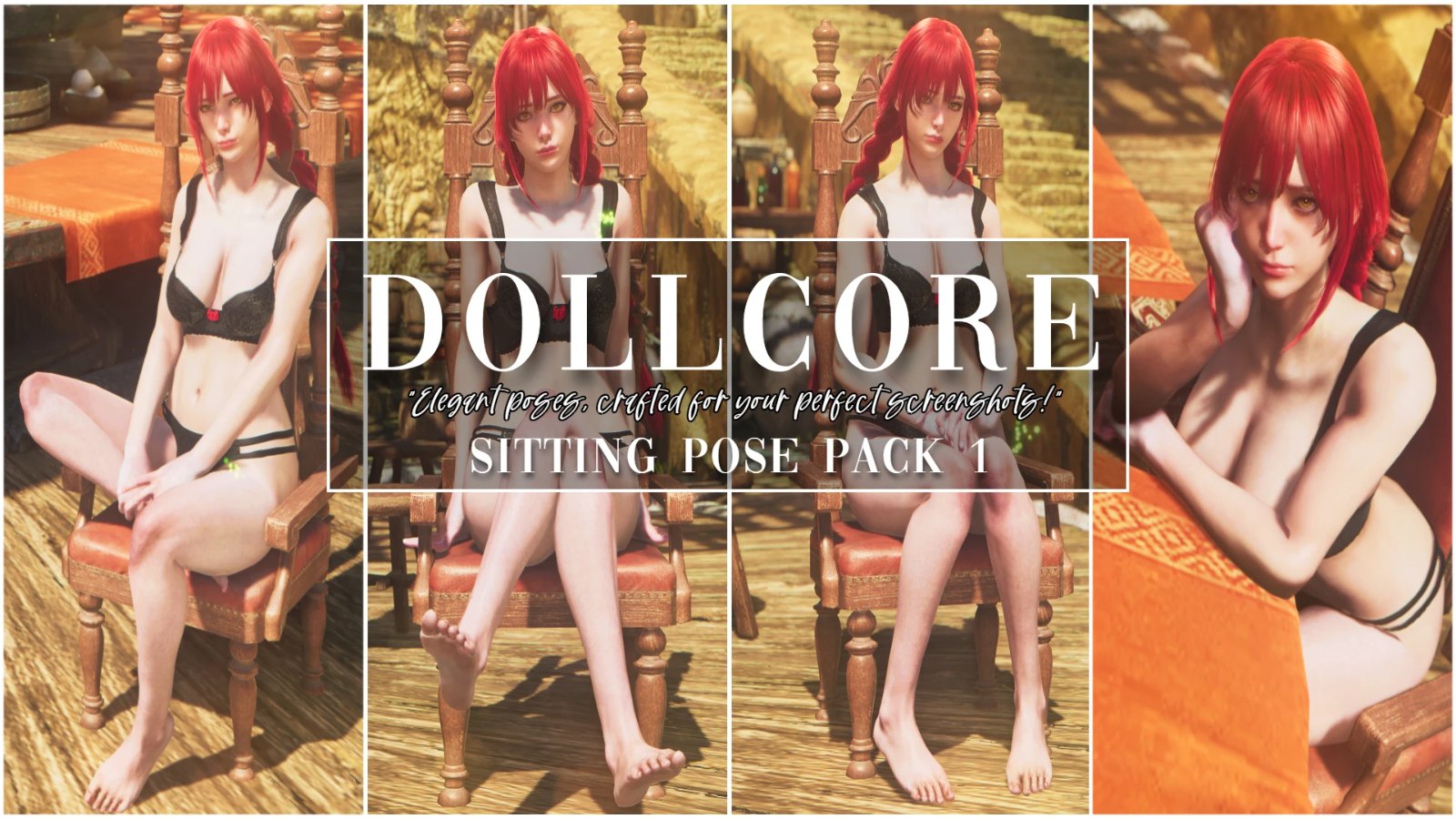 DollCore - Sitting Pose Pack 1
