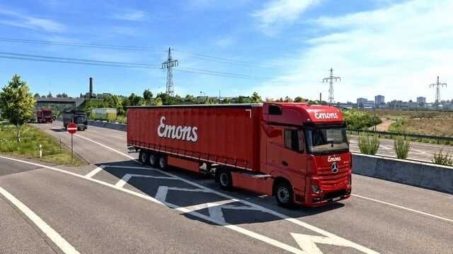 Emons Traffic Truck – Mercedes-Benz Actros + Trailer screenshot