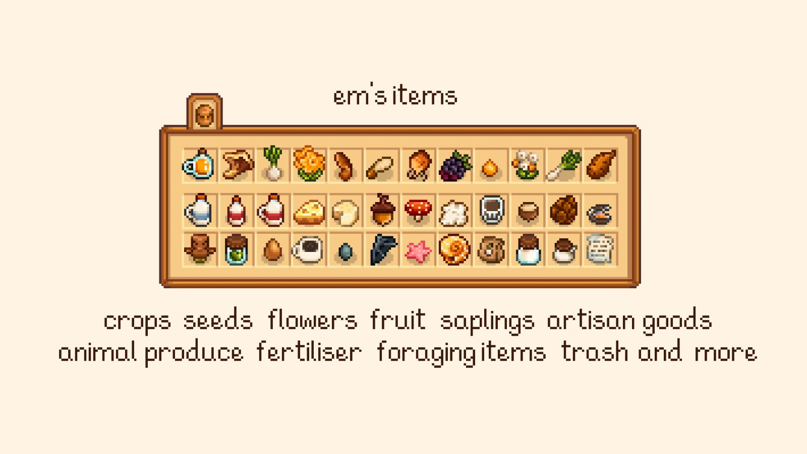 Em's Items screenshot