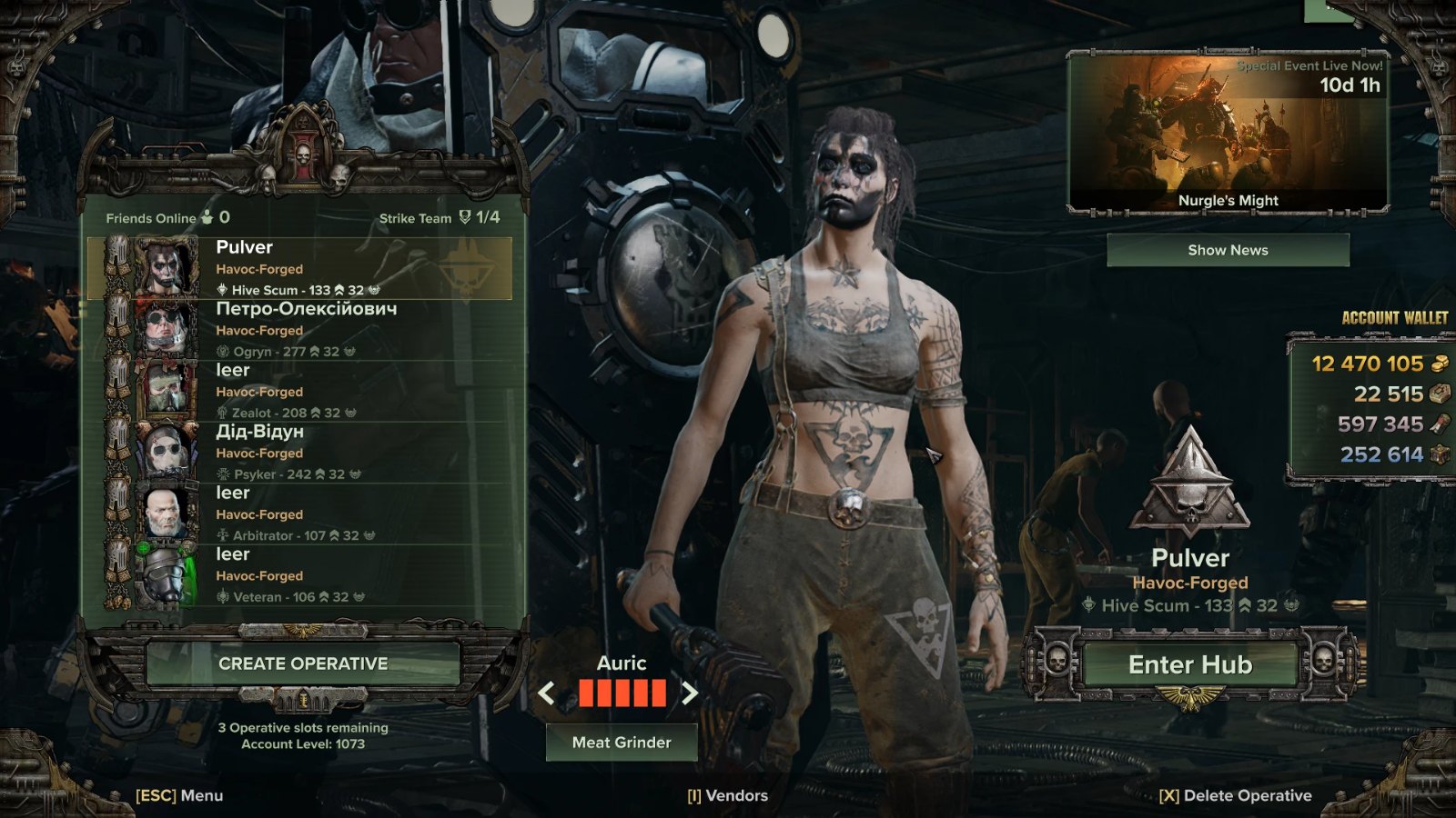 Enhanced Character Selection