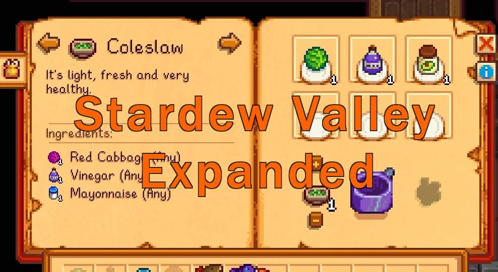 Flexible Cooking - Stardew Valley Expanded