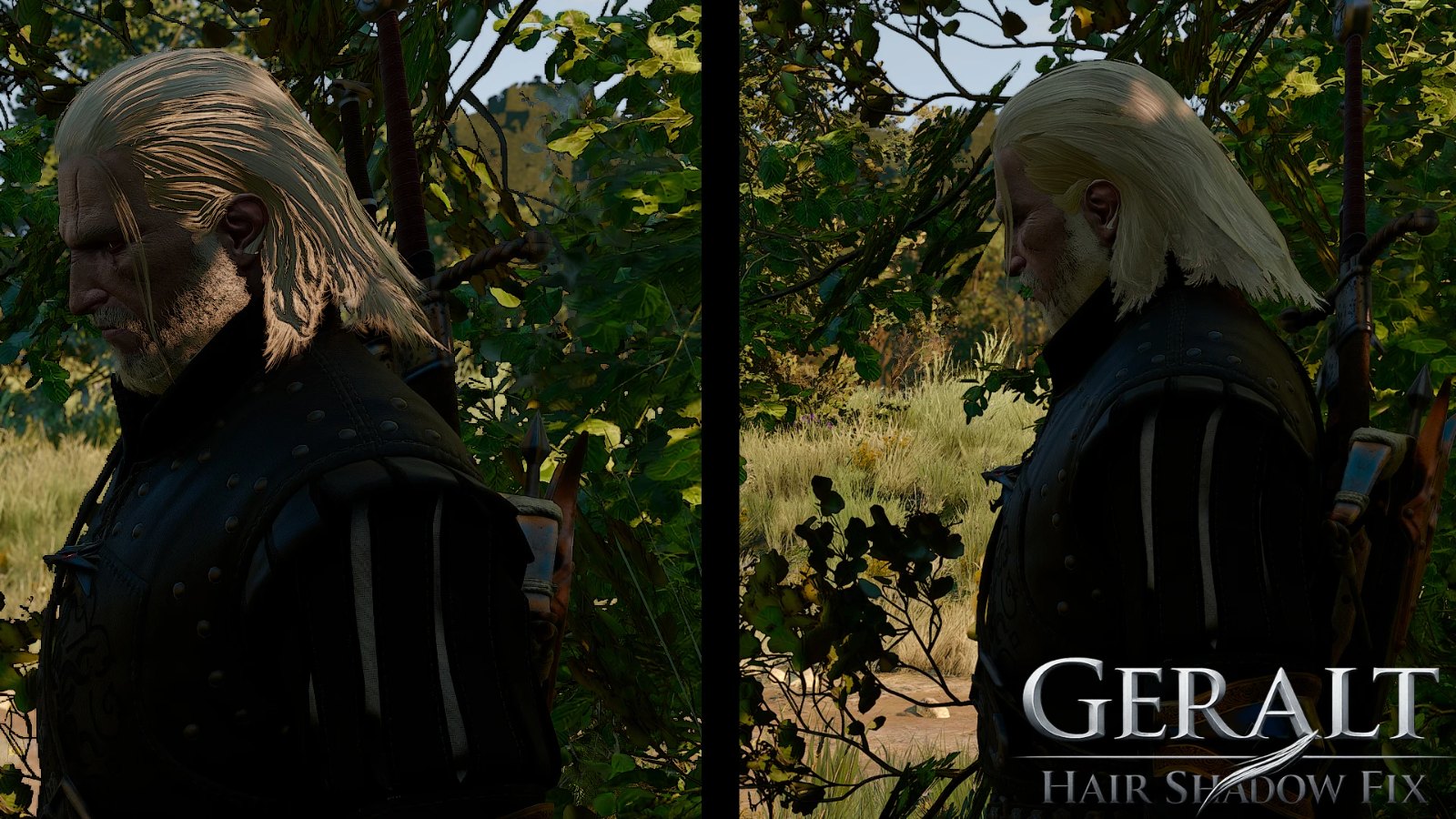 Geralt Hair Shadow Fix