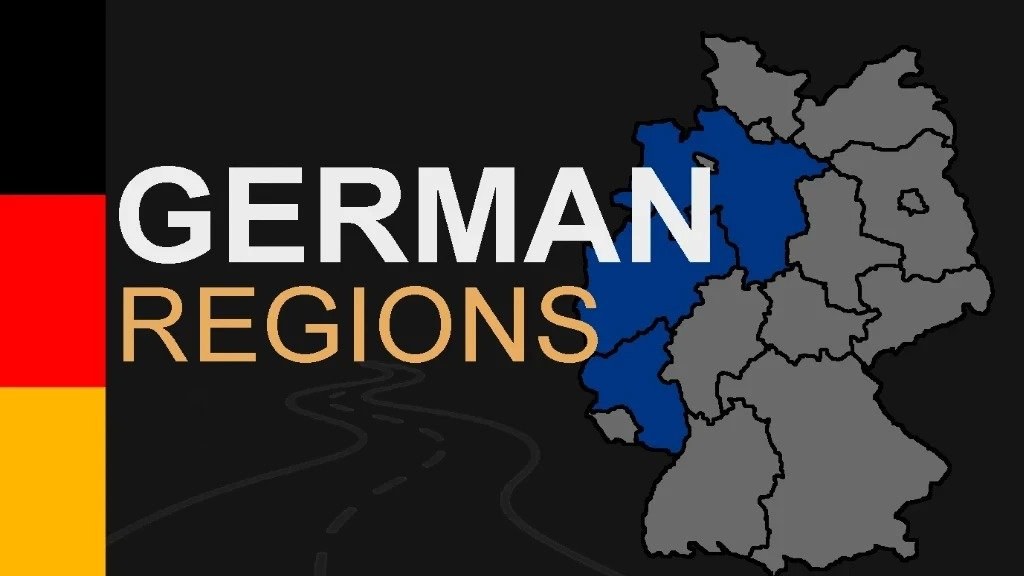 German Regions Map 1:19 screenshot