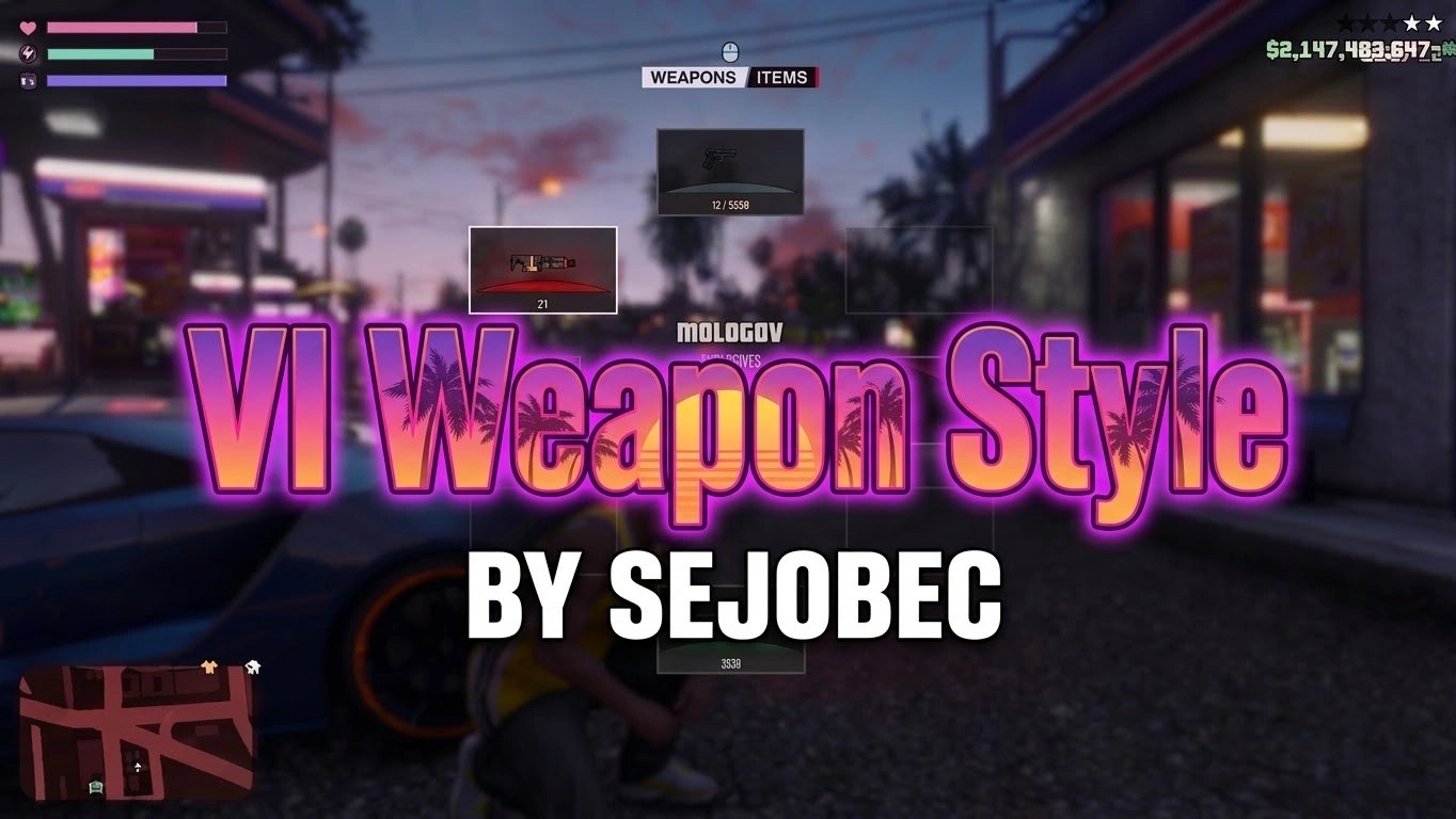 GTA VI Styled Weapon Wheel [Legacy & Enhanced]