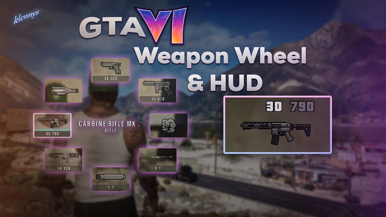 GTA VI Weapon Wheel & HUD [Enhanced & Legacy]