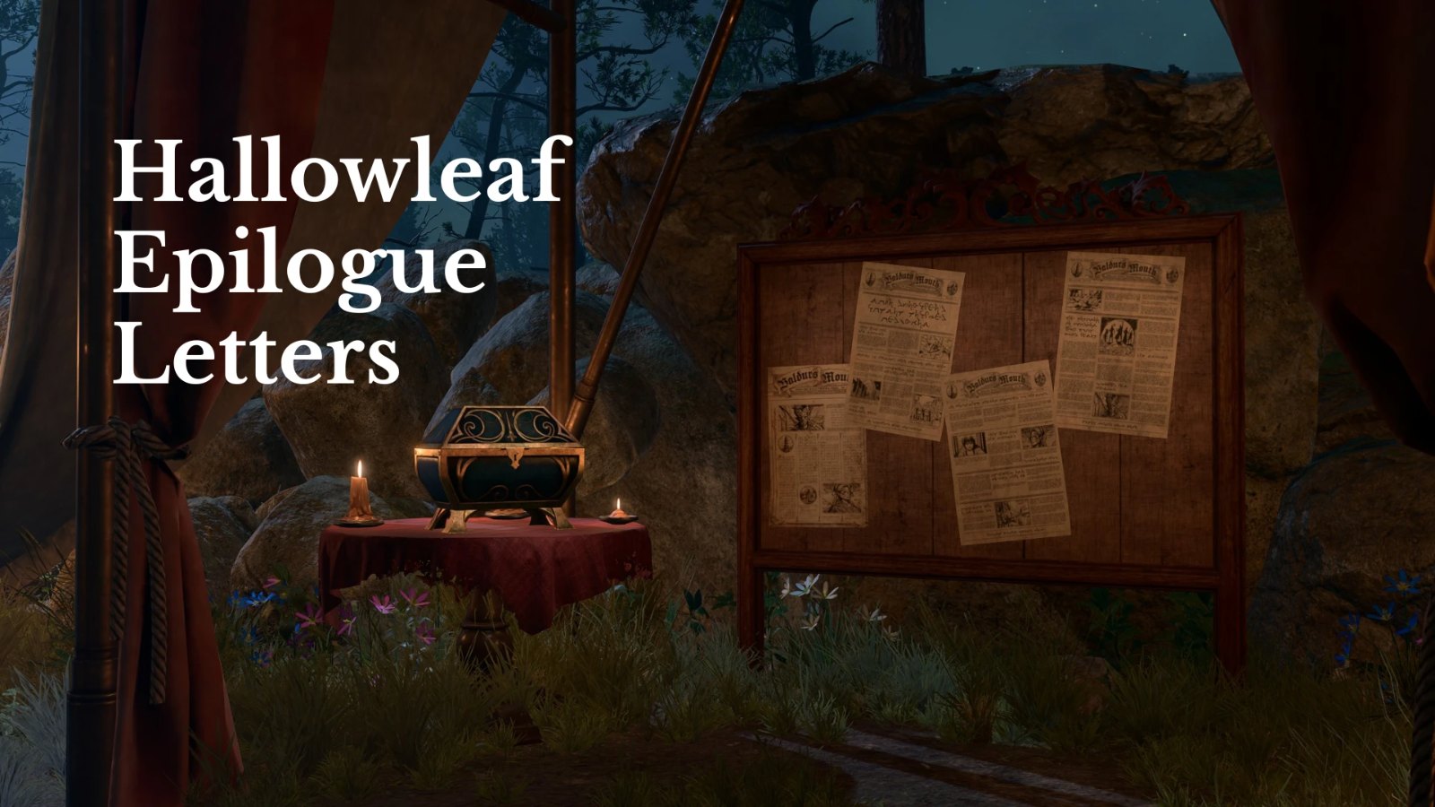 Hallowleaf Epilogue Letters screenshot