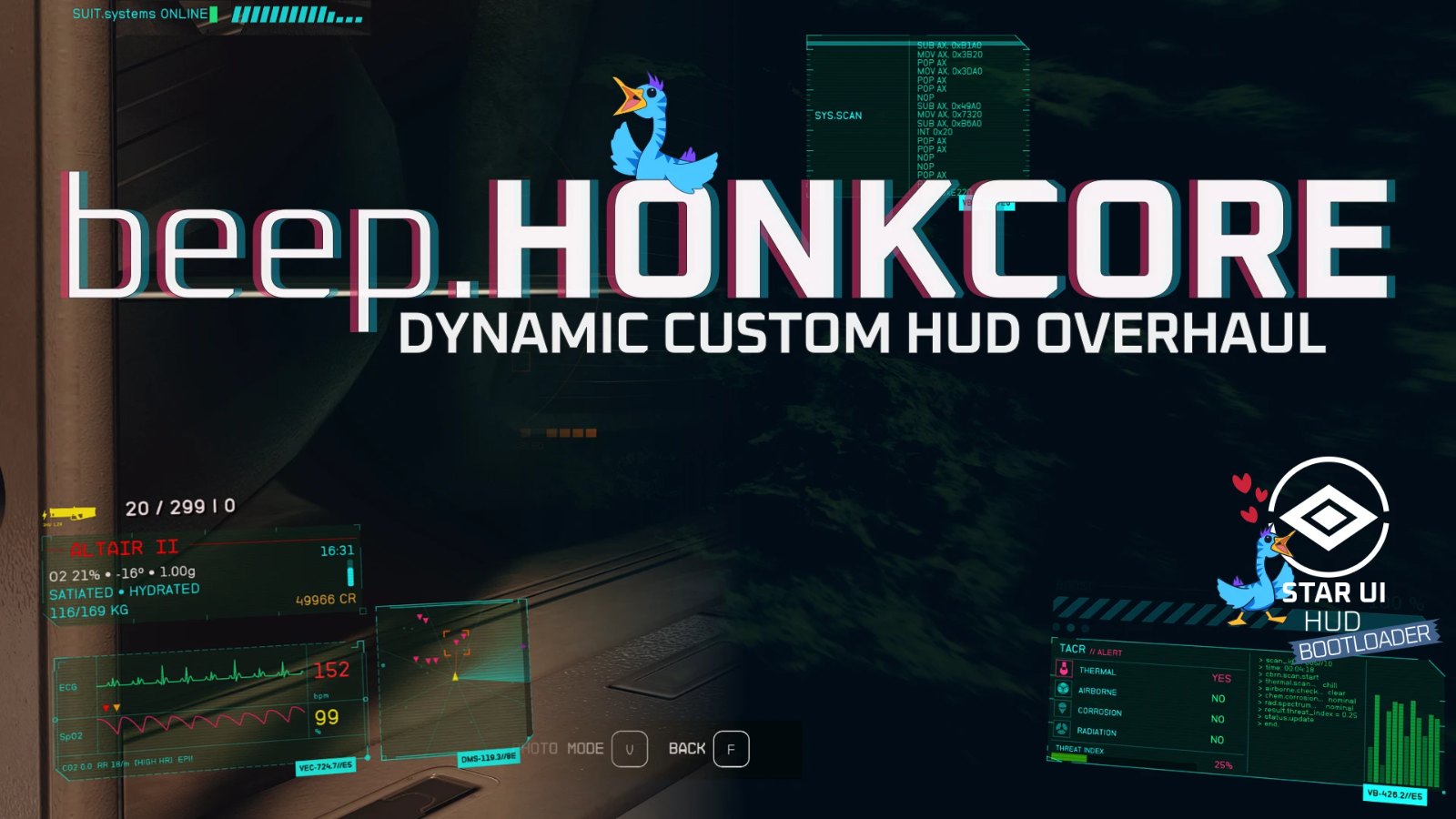 HONKCORE - Dynamic Custom HUD Overhaul