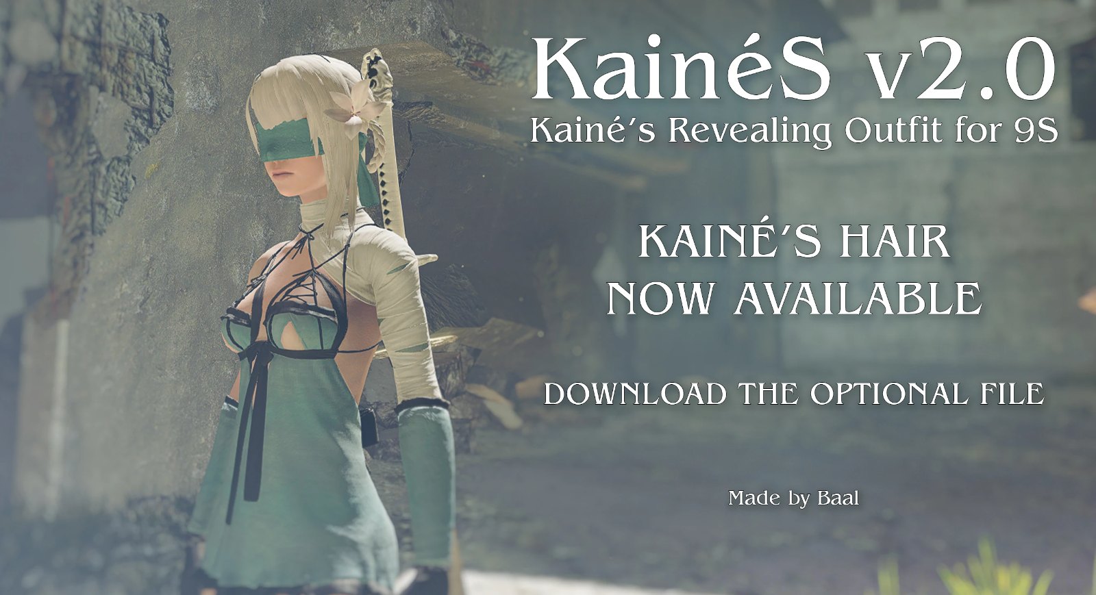 Kaine's Revealing Outfit for 9S screenshot