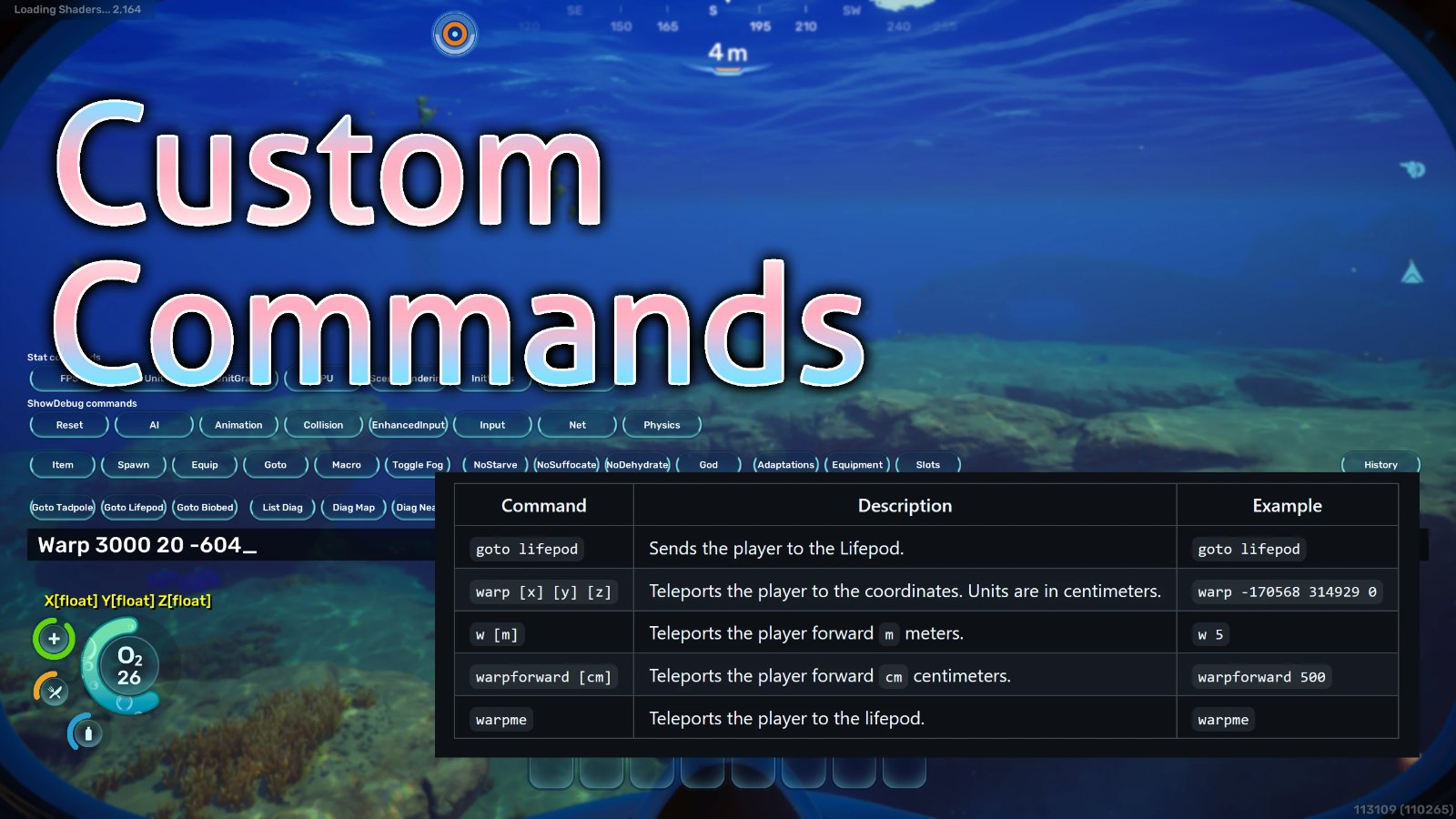 Kallie's Custom SN2 Commands