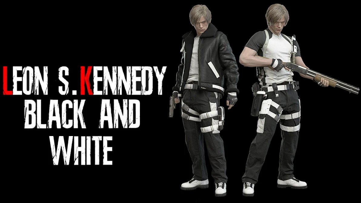 Leon S. Kennedy Black and White
