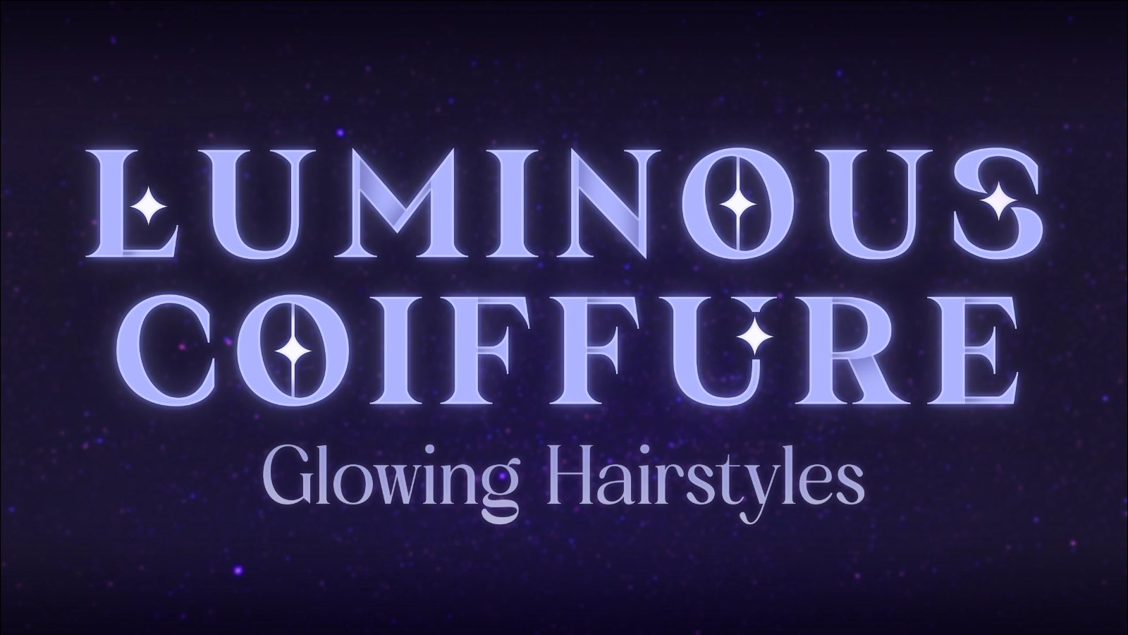 Luminous Coiffure - Glowing Hairstyles