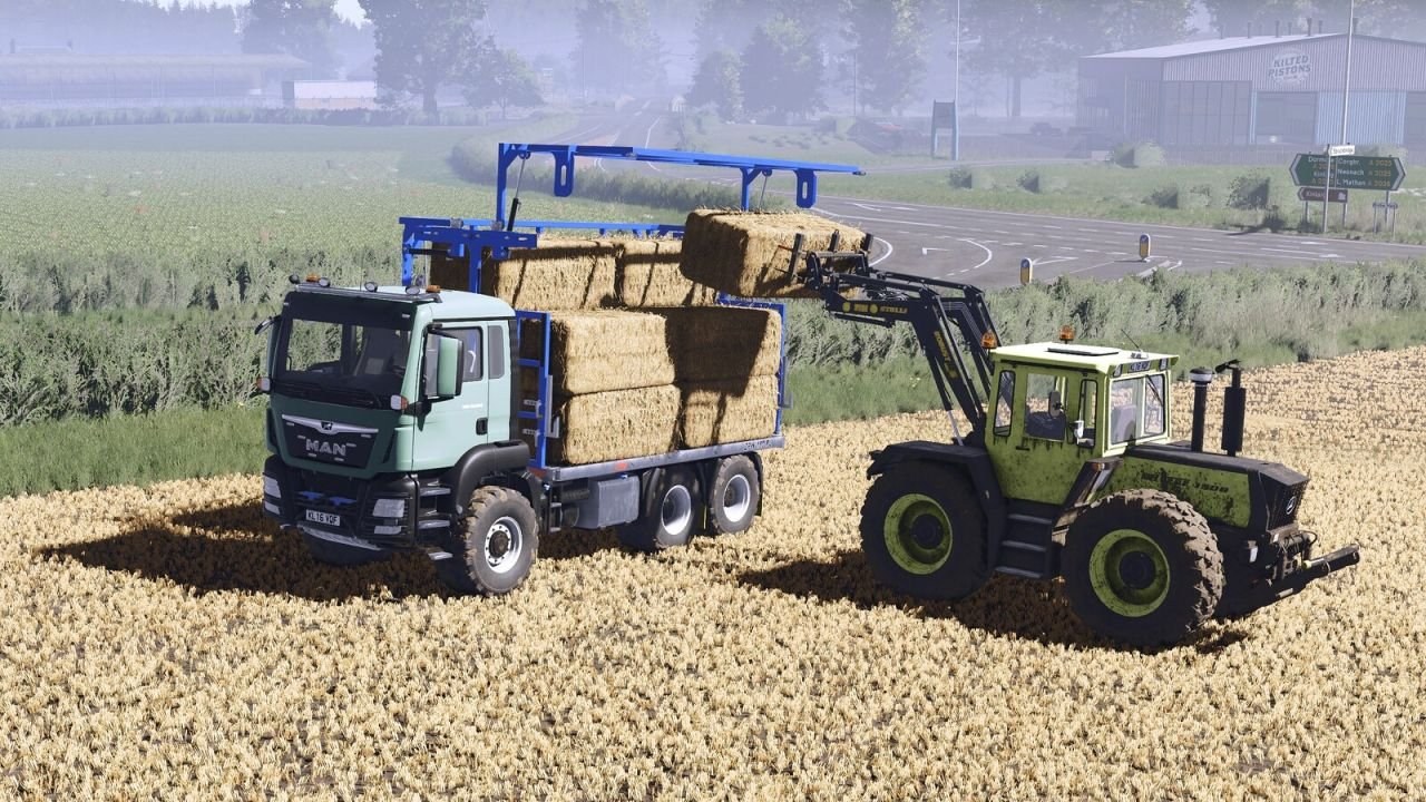 MAN TGS 18 6x6 Fliegl Bale Platform screenshot