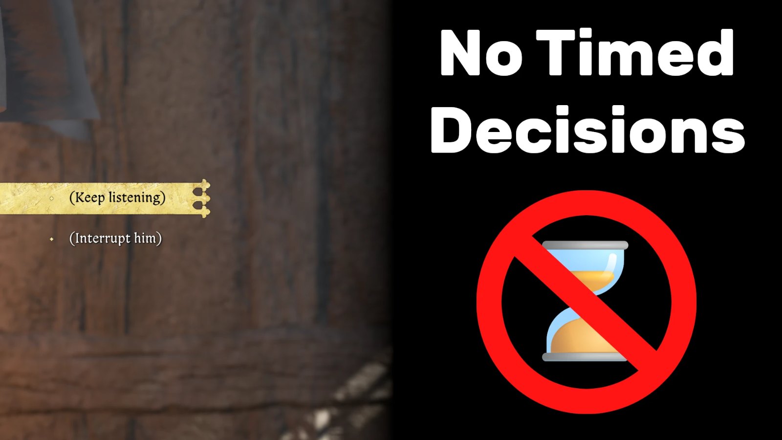 No Timed Decisions