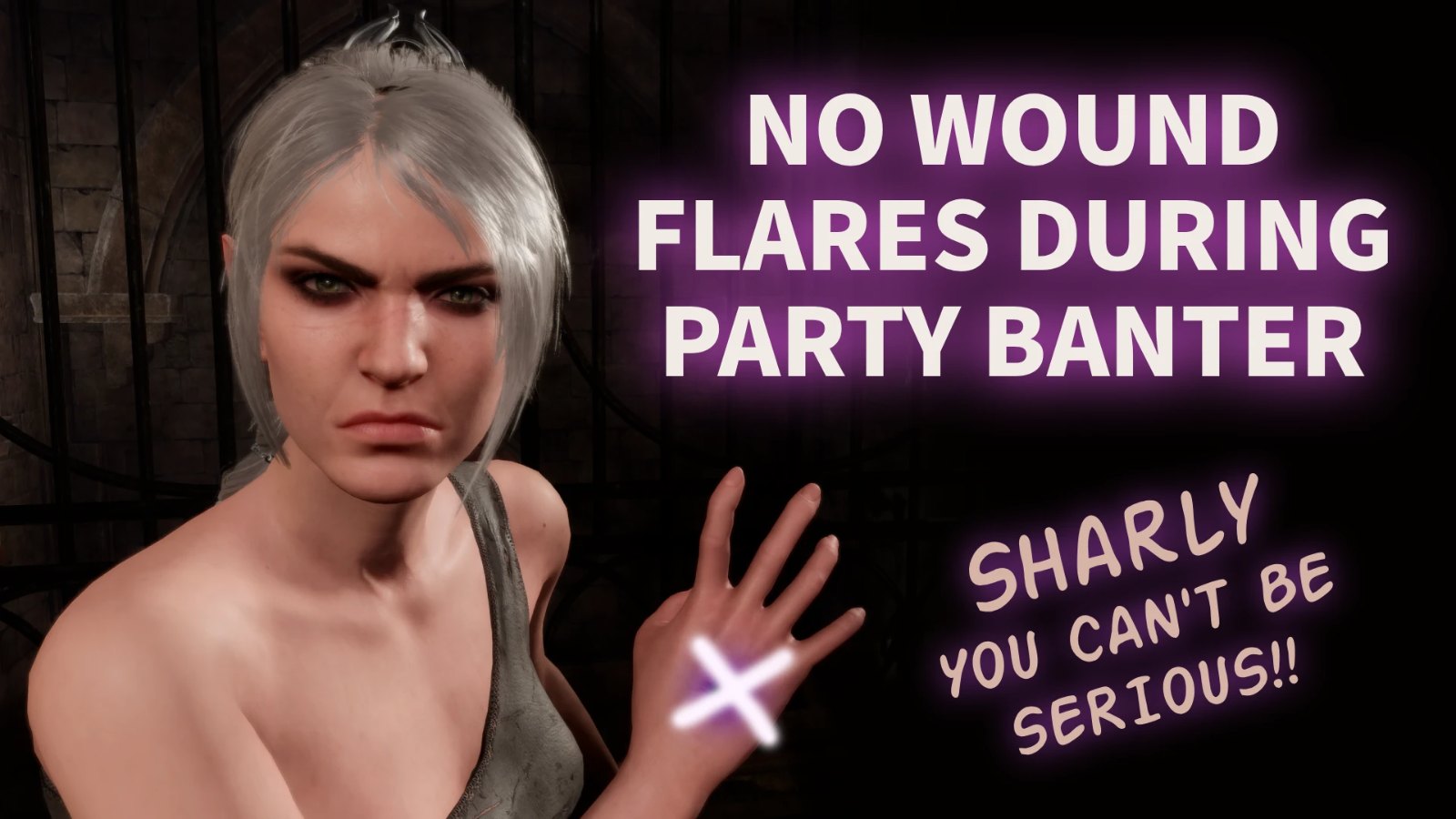 No Wound Flares During Party Banter