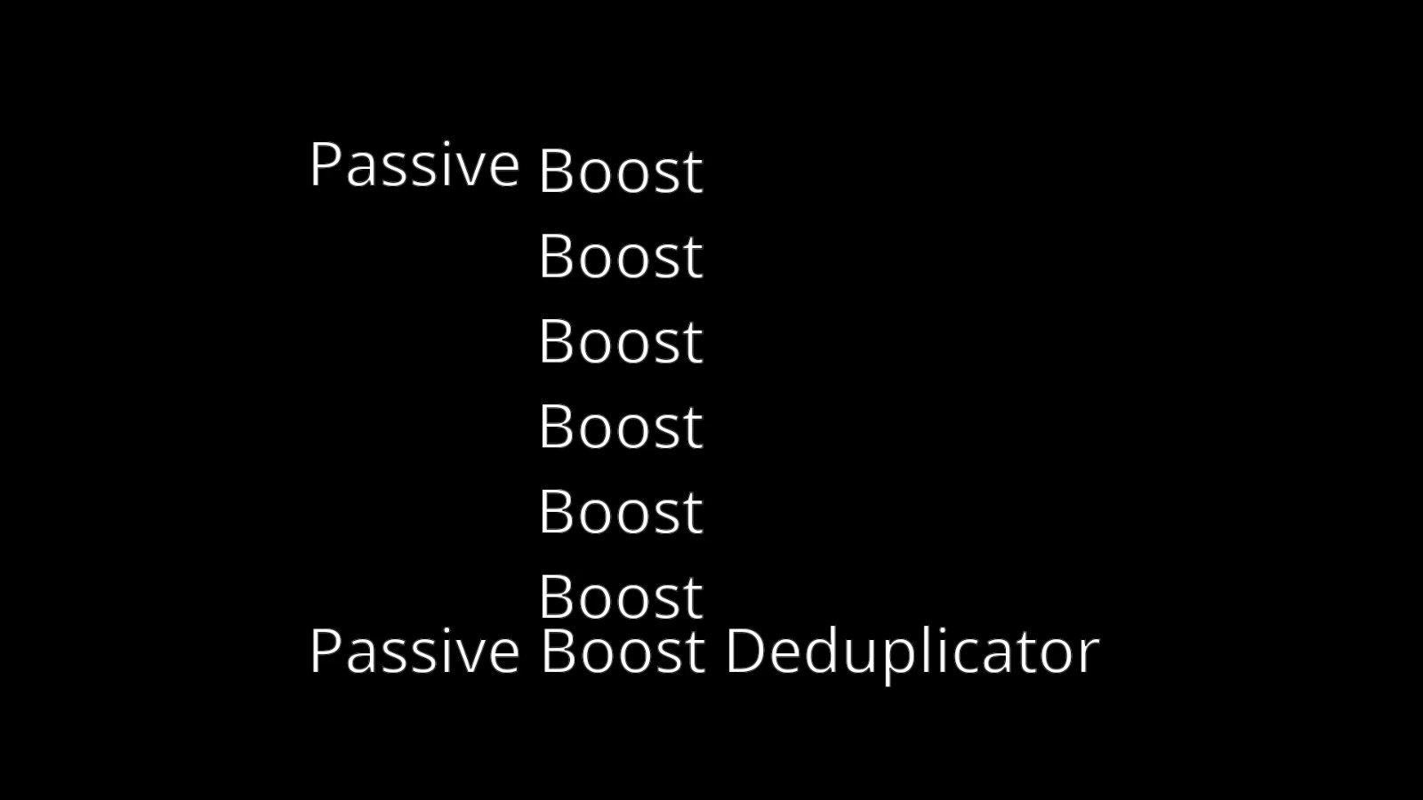 Passive Boost Deduplicator screenshot