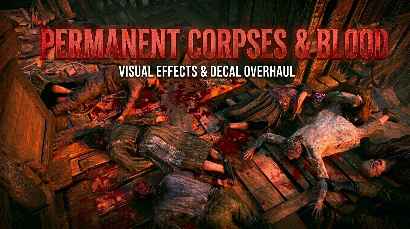 Permanent Corpses and Blood - No Despawn