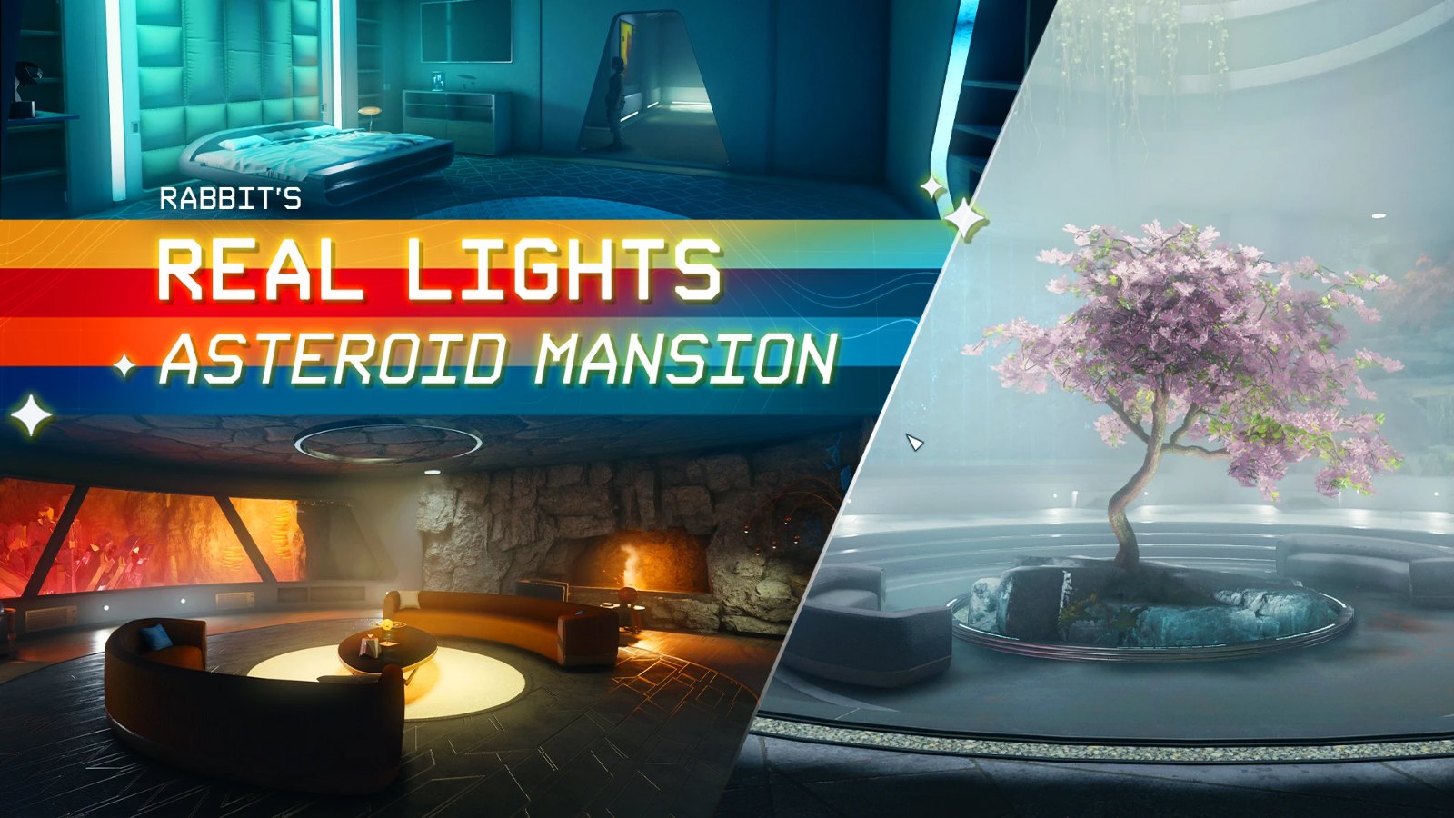 Rabbit's Real Lights Asteroid Mansion
