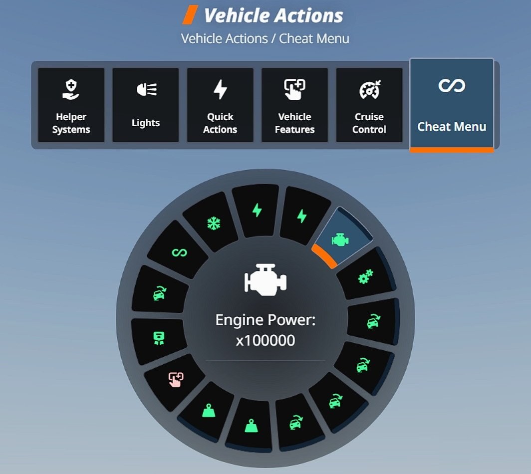 Radial Cheat Menu screenshot