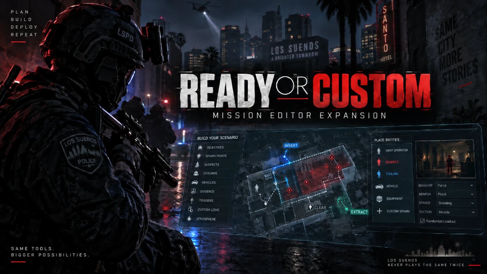 Ready or Custom - Mission Editor Expansion screenshot