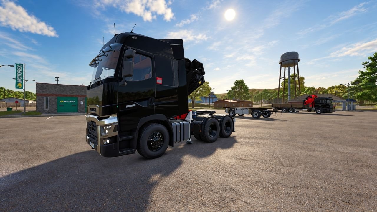 Renault T with HMF 6020 Crane + Fly Jib screenshot
