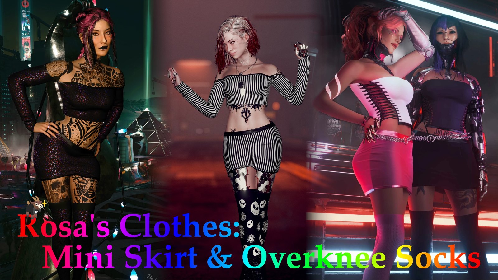 Rosa's Clothes - Mini Skirt and Overknee Socks screenshot