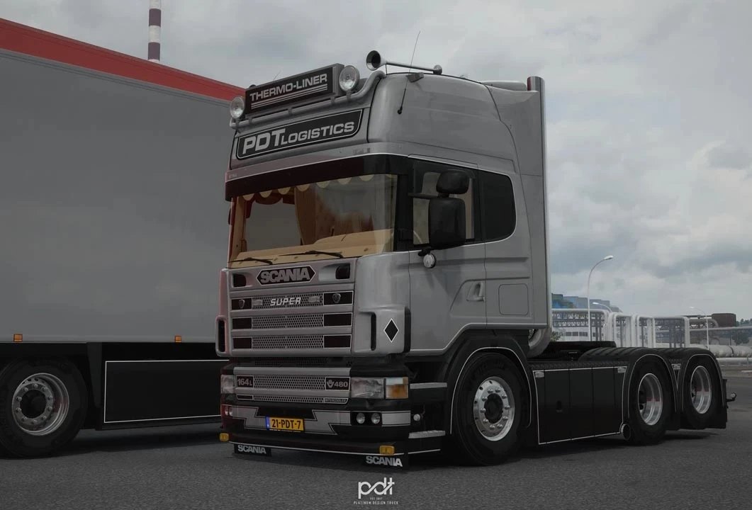 Scania 164G 480 PDT Logistics + Trailer