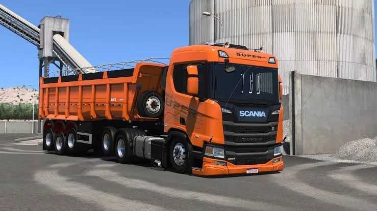 SCANIA R + TRAILE FACHINE