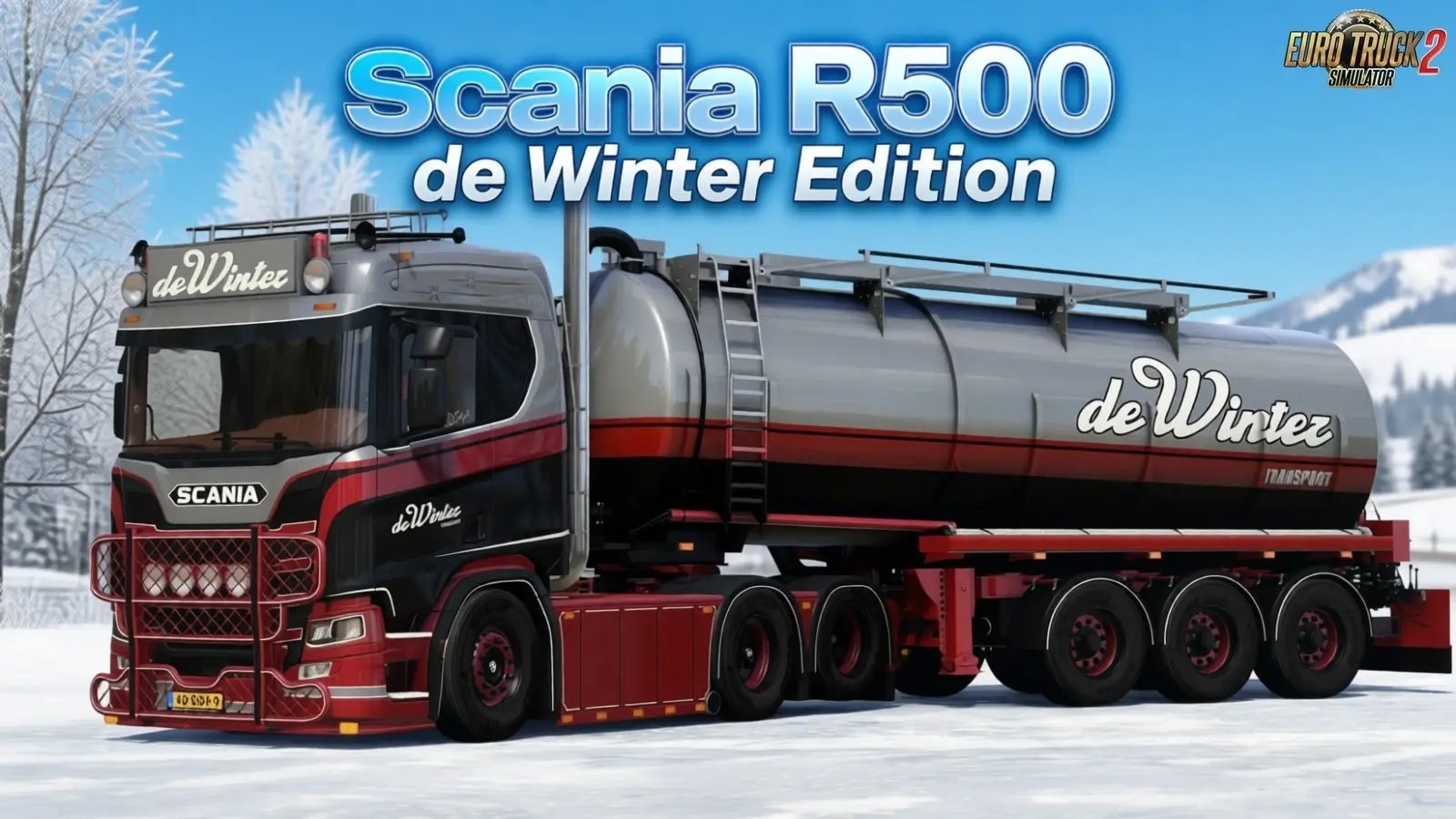 Scania R500 Winter Edition + Trailer screenshot