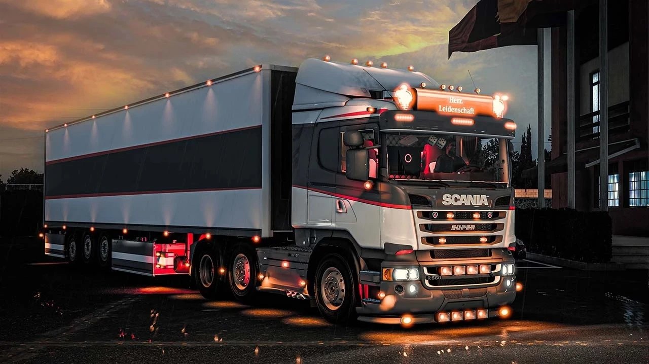 Scania R560 V8 + Trailer screenshot