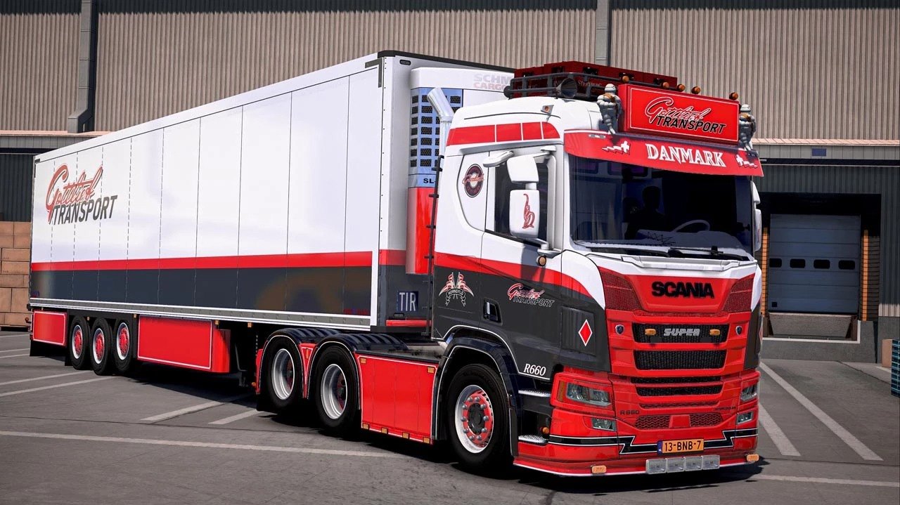 Scania R660 DANMARK + Trailer