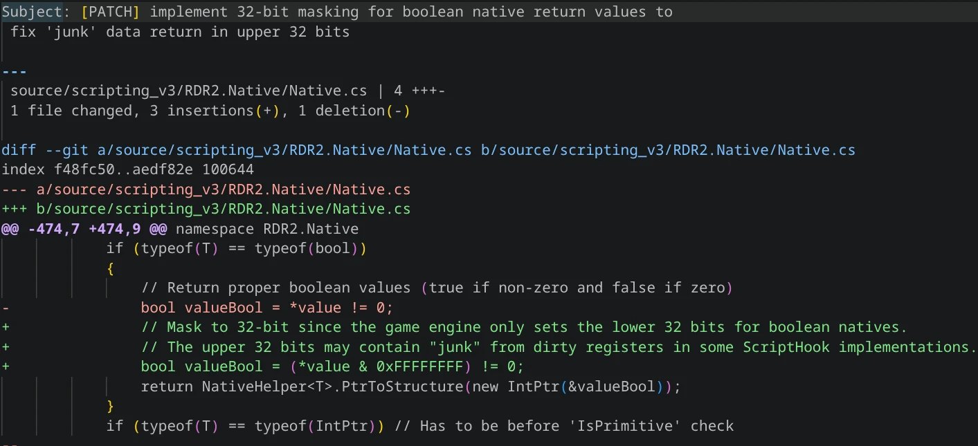 ScriptHookRDR2DotNet‑V2 Compatibility Patch for ScriptHookRDR2 V2 screenshot