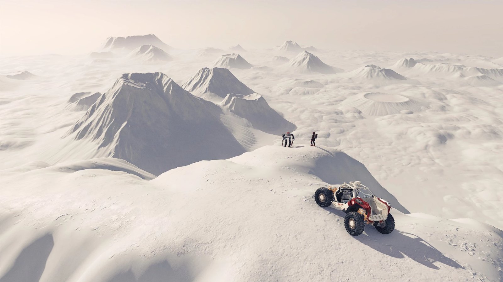 Snowy Volcanic Landscape screenshot