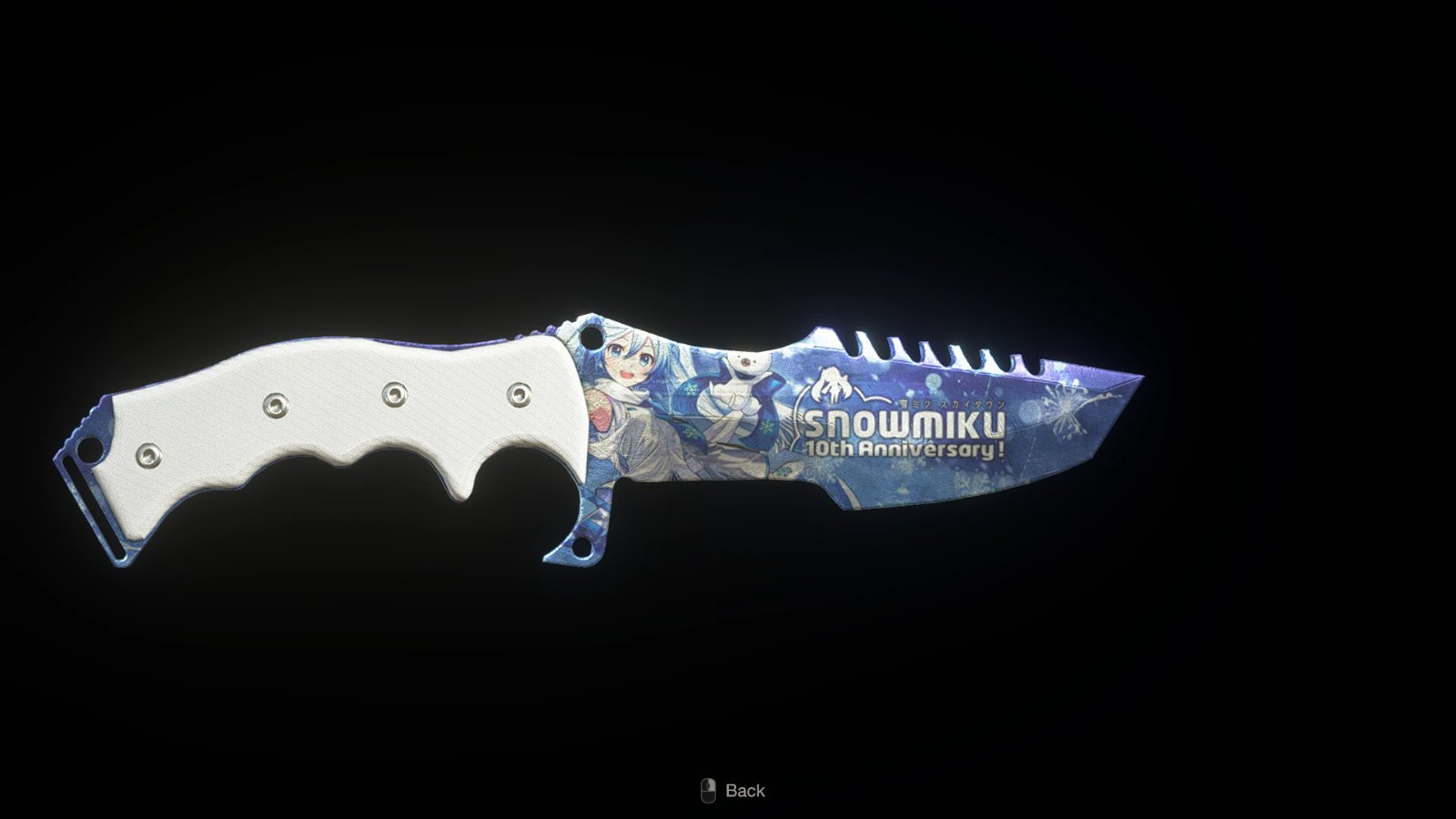 Tactical Knife (Snow Miku Edition)