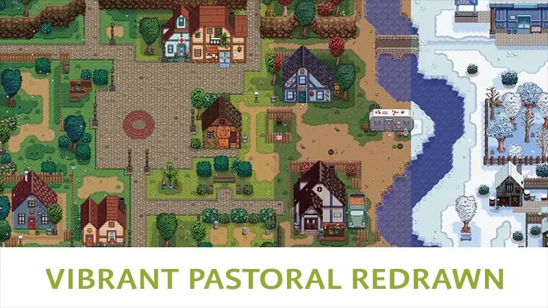 Vibrant Pastoral Redrawn