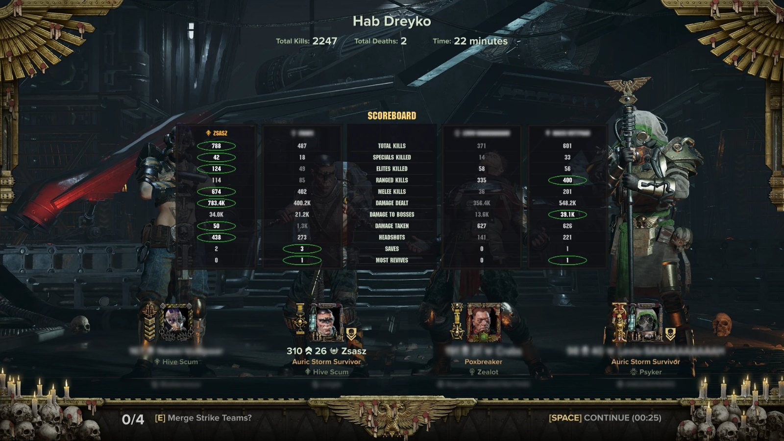 VT2 Scoreboard screenshot
