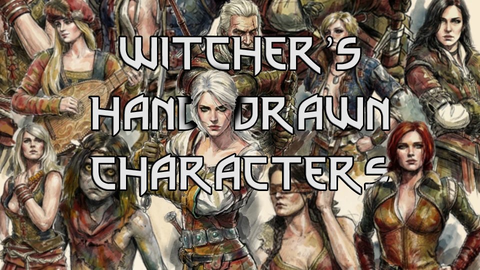 Witcher Hand Drawn Characters screenshot
